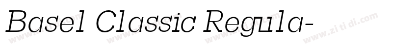 Basel Classic Regula字体转换